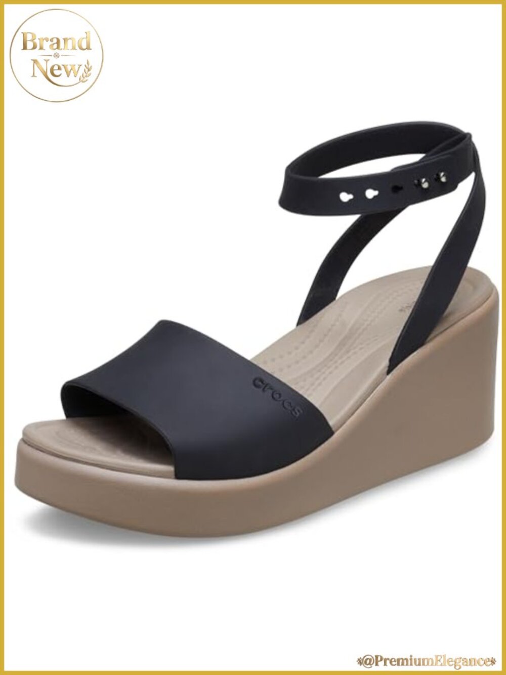 Crocs Women's Brooklyn Ankle Strap Wedge Sandals Comfortable
